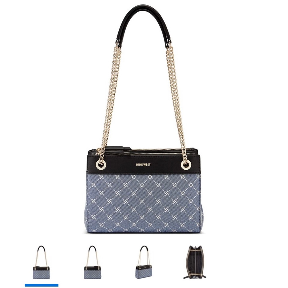 NINE WEST Ellie a List Crossbody Denim Logo